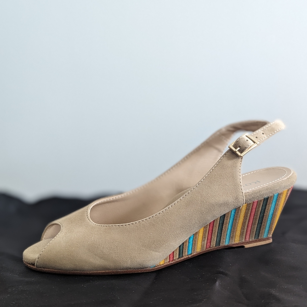 Colorful Wedge Sandals - Picture 5 of 9